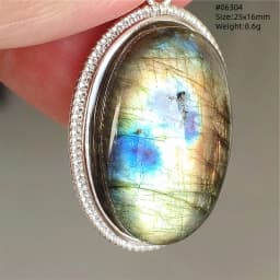 Natural Blue Light Labradorite Pendant Jewelry Water Drop Crystal Flash Labradorite Bead Necklace Women Men AAAAAA