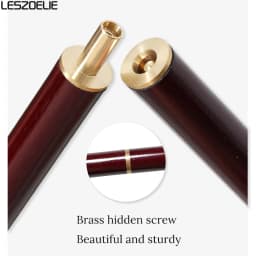 Fashion Smooth Round Pearl White Resin Handle Wooden Walking Cane Red 2-pieces Detachable Walking Stick for Men And Women