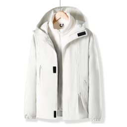 Women Three-in-One Detachable Autumn Winter Outdoor Climbing Windbreaker Windproof Waterproof Fleece Lined Jacket Coat Man Coats