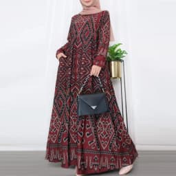 ZANZEA Women Vintage Floral Printed Sundress Spring Long Sleeve Muslim Abaya Maxi Long Dress Turkey Hijab Vestido Robe Femme