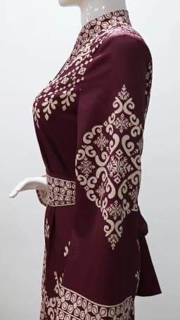 Ramdan Eid Print Jalabiya Muslim Women Zipper Long Dress Robe Dubai Abaya Outfits Kaftan Ethnic Islam Clothing Caftan Dresses