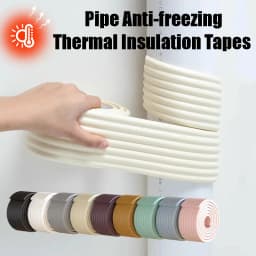 2M Pipe Decoration Cover Anti-freezing Thermal Insulation Foam Self-adhesive Tapes Pipe Decorative Strip for Winter Outdoor