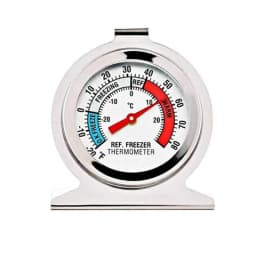 Refrigerator Freezer Thermometer Fridge Refrigeration Temperature Gauge Home Stainless Steel Temp Stand Dial Type -20 to 20°C