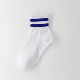 Vintage Two Stripes Sports Cotton Men Ankle Socks Streetwear Hiphop Skate Hiphop Athletic White Black School Designer Punk Boy