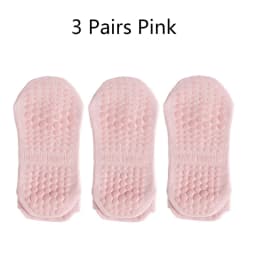 3 Pairs Yoga Socks for Women Breathable Mesh Socks Non Slip Pilates Socks Grip Cotton Low Cut Gym Fitness Sport Short Yoga Socks