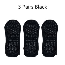 3 Pairs Yoga Socks for Women Breathable Mesh Socks Non Slip Pilates Socks Grip Cotton Low Cut Gym Fitness Sport Short Yoga Socks
