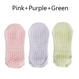 3 Pairs Yoga Socks for Women Breathable Mesh Socks Non Slip Pilates Socks Grip Cotton Low Cut Gym Fitness Sport Short Yoga Socks