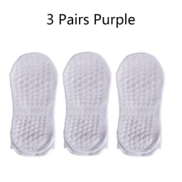 3 Pairs Yoga Socks for Women Breathable Mesh Socks Non Slip Pilates Socks Grip Cotton Low Cut Gym Fitness Sport Short Yoga Socks