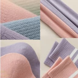 4 Pairs Women Anti-skid Yoga Socks Grips Cotton Mid-tube Bottom Breathable Fitness Dance Barre Workout Pilates Socks Striped Gym
