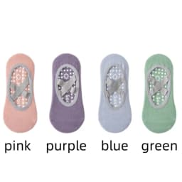 1/ 4Pair Professional Women Yoga Sock Silicone Anti-slip Ballet Pilates Socks Women Backless Breathable Bandage Yoga Sport Socks