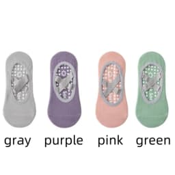 1/ 4Pair Professional Women Yoga Sock Silicone Anti-slip Ballet Pilates Socks Women Backless Breathable Bandage Yoga Sport Socks