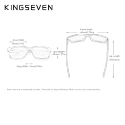 KINGSEVEN 100% Polarized Vintage Men Wooden Sunglasses Wood UV400 Protection Fashion Square Sun Glasses Women Gafas De Sol
