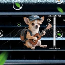 Acrylic Car Vent Clip Aromatherapy Air Freshener Holder 2D Decorative Air Conditioning Vents Accessory for Vehicle Interior