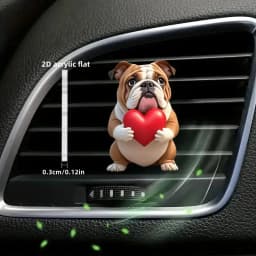 Acrylic Car Vent Clip Aromatherapy Air Freshener Holder 2D Decorative Air Conditioning Vents Accessory for Vehicle Interior