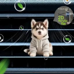 Acrylic Car Vent Clip Aromatherapy Air Freshener Holder 2D Decorative Air Conditioning Vents Accessory for Vehicle Interior