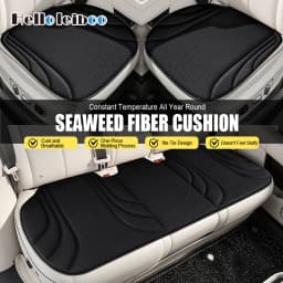LEIBOO Summer Universal Breathable Hot Pressed Seaweed Fiber Car Seat Cushion Non Slip Wear Resistant Auto Protector Cover Pad