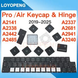New For Macbook Pro Air Keycaps Keys Key Cap + Hinge A2141 A2337 A2338 A2442 A2485 A2681 A2941 A2779 A2992 A3113 A3240