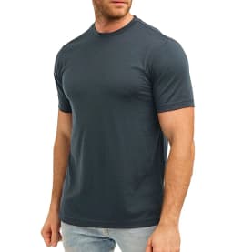 100% Superfine Merino Wool T Shirt Mens Base Layer Tee Merino Wool 180G Everyday Undershirt Wicking Breathable Anti-Odor
