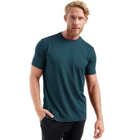 100% Superfine Merino Wool T Shirt Mens Base Layer Tee Merino Wool 180G Everyday Undershirt Wicking Breathable Anti-Odor