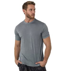 100% Superfine Merino Wool T Shirt Mens Base Layer Tee Merino Wool 180G Everyday Undershirt Wicking Breathable Anti-Odor