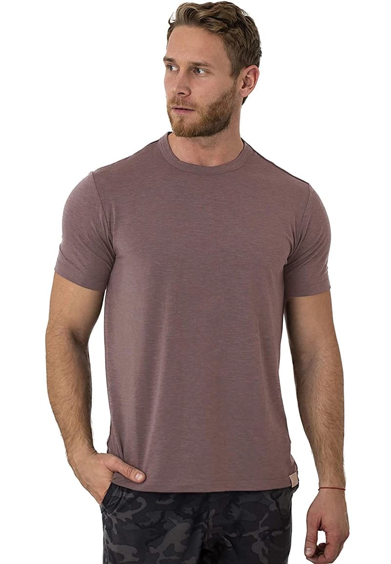 100% Superfine Merino Wool T Shirt Mens Base Layer Tee Merino Wool 180G Everyday Undershirt Wicking Breathable Anti-Odor