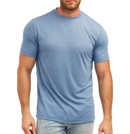 100% Superfine Merino Wool T Shirt Mens Base Layer Tee Merino Wool 180G Everyday Undershirt Wicking Breathable Anti-Odor