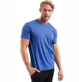 100% Superfine Merino Wool T Shirt Mens Base Layer Tee Merino Wool 180G Everyday Undershirt Wicking Breathable Anti-Odor