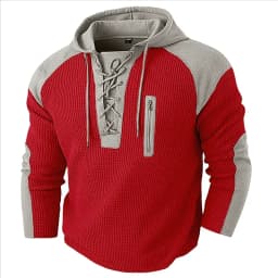 Spring Autumn Men's Casual Hooded Sweatshirt Vintage Patchwork Casual Sports Sweatshirts Mlae Fashion Drawstring Pullover Hoodie