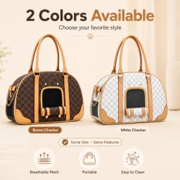 Multifunctional Casual Pet Carrier, Stylish Breathable Portable Shoulder Bag for Cats & Small Dogs, Fit for Teddy, Bichon Frise