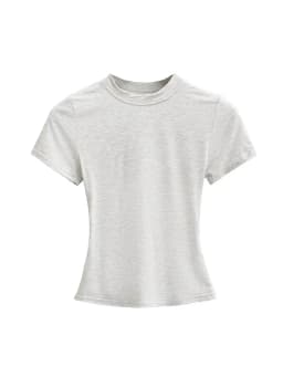2025 New High Quality Casual T shirt Sexy Slim Short Sleeves Fashion Trend Solid Women Clothing y2k Tops