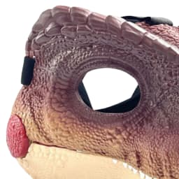 Moving Jaw Dino Mask with Dinosaur Scream Lifelike Dinosaur Mask Headwear Raptor Dinosaur Mask for Halloween Carnival Party