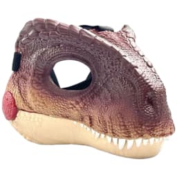 Moving Jaw Dino Mask with Dinosaur Scream Lifelike Dinosaur Mask Headwear Raptor Dinosaur Mask for Halloween Carnival Party