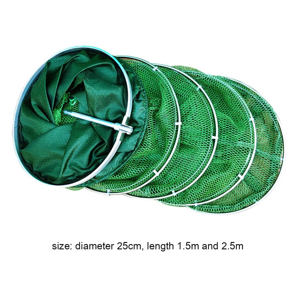 Stainless Steel Fish Net Fish Trap Fish Mouth Protection Cloth Live Fishing Cage Basket Outdoor Carp Fishing Tools