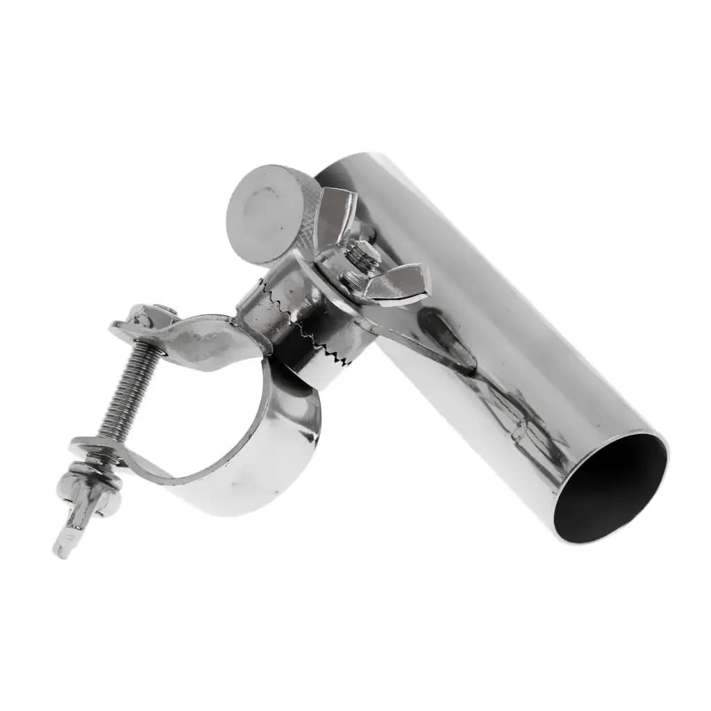 Fishing Rod Holder Chair Mount Rack Stainless Steel Anti-corrosion Rod Bracket Support for Bench and Boat Fishing