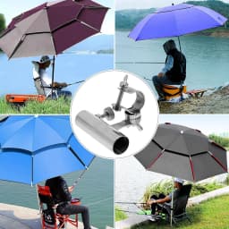 Fishing Rod Holder Chair Mount Rack Stainless Steel Anti-corrosion Rod Bracket Support for Bench and Boat Fishing