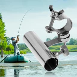 Fishing Rod Holder Chair Mount Rack Stainless Steel Anti-corrosion Rod Bracket Support for Bench and Boat Fishing