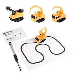Childen Line Following Robot Educational Inductive Toys Car Truck Machine Follower DIY Diecast Vehicle Magic Pen Gifit