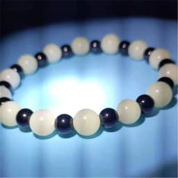 Natural Stone Punk Bracelet Yoga Healing Luminous Glow In The Dark Bracelet Charm Beads Bracelet for Men Women Jewelry Wholesale