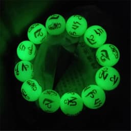 Natural Stone Punk Bracelet Yoga Healing Luminous Glow In The Dark Bracelet Charm Beads Bracelet for Men Women Jewelry Wholesale