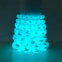 Natural Stone Punk Bracelet Yoga Healing Luminous Glow In The Dark Bracelet Charm Beads Bracelet for Men Women Jewelry Wholesale