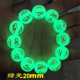 Natural Stone Punk Bracelet Yoga Healing Luminous Glow In The Dark Bracelet Charm Beads Bracelet for Men Women Jewelry Wholesale