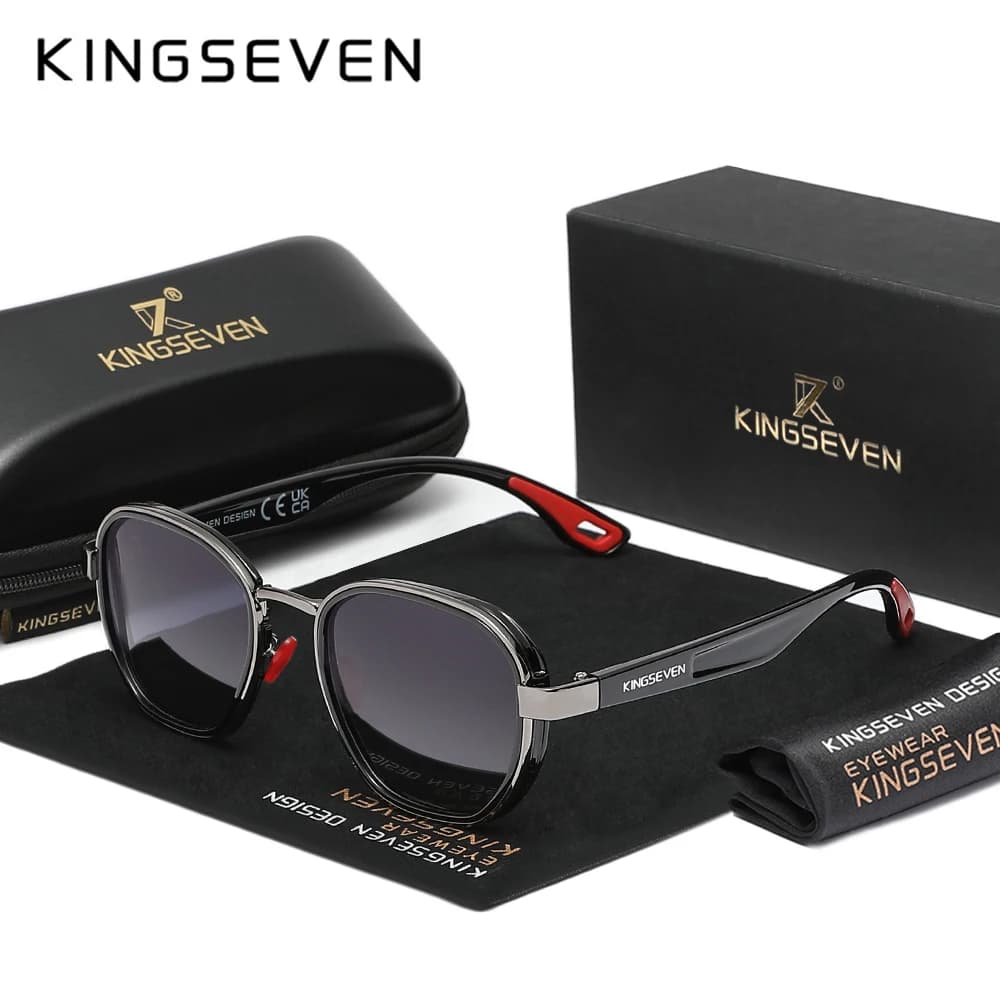 KINGSEVEN Men Polarized Sunglasses UV400 Outdoor Protective Glasses Bike Cycling Anti-Glare Eyewear Sports Bicycle Driving