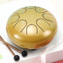 Hluru Glucophone Steel Tongue Drum 6 Inch 8 Notes Key D5 Ethereal Drum Tone Drum Percussion Musical Instrument