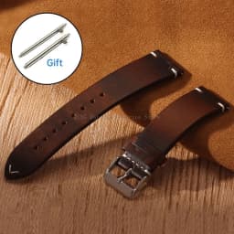 18/19/20/21/22mm Vintage Oil Wax Leather WatchBand Strap Men Women Business Stitching Wristband Universal Quick Release Bracelet