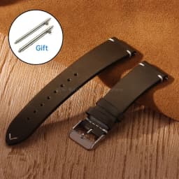18/19/20/21/22mm Vintage Oil Wax Leather WatchBand Strap Men Women Business Stitching Wristband Universal Quick Release Bracelet