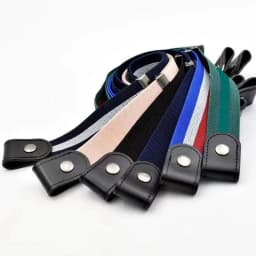 Buckle-Free Belt For Jean Pants Dresses No Buckle Stretch Elastic Waist Belt for Women Men Casual Buckle Free Invisible Belt Adj