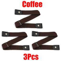 Buckle-Free Belt For Jean Pants Dresses No Buckle Stretch Elastic Waist Belt for Women Men Casual Buckle Free Invisible Belt Adj