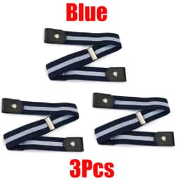 Buckle-Free Belt For Jean Pants Dresses No Buckle Stretch Elastic Waist Belt for Women Men Casual Buckle Free Invisible Belt Adj