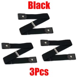 Buckle-Free Belt For Jean Pants Dresses No Buckle Stretch Elastic Waist Belt for Women Men Casual Buckle Free Invisible Belt Adj