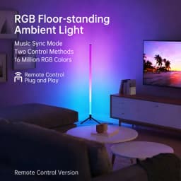 120CM LED RGB Floor Lamp Bar, Sound Pickup Ambient Light, Corner Wall Light for Bedroom, E-Sports Room Live Atmosphere Lamp